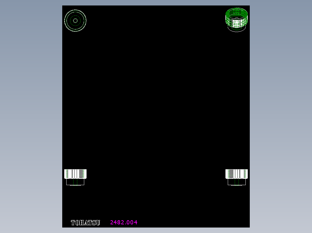 把手(塑膠)2482-2D多系列多零件图纸模型