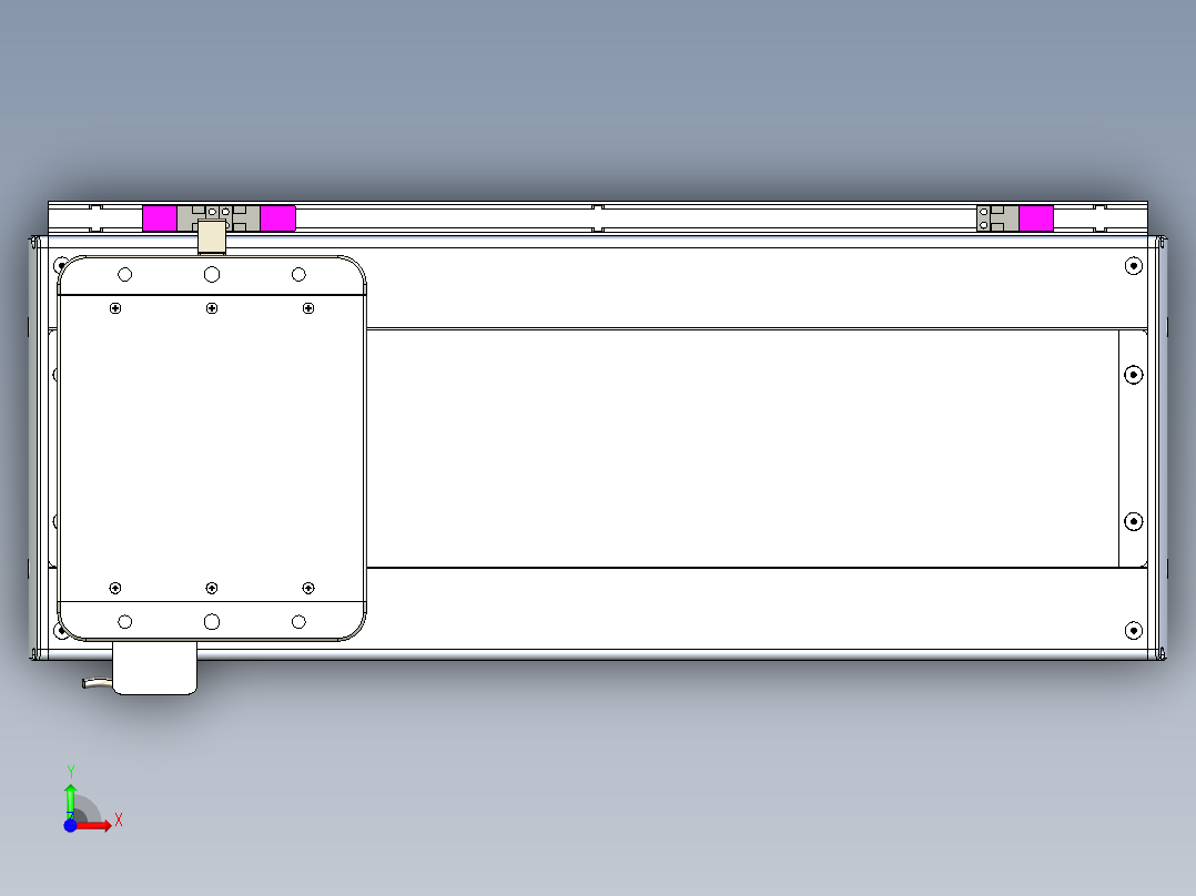 威洛博LC系列3d模型模组LC22H1Y-S400前视图