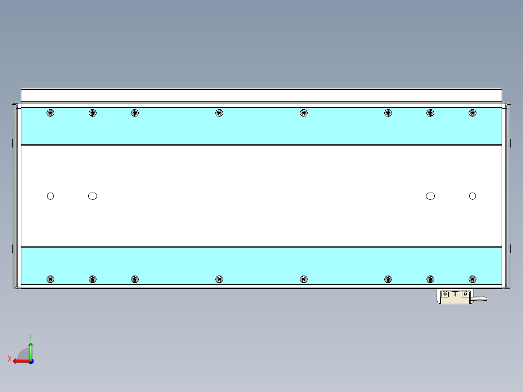 威洛博LC系列3d模型模组LC22H1Y-S400后视图