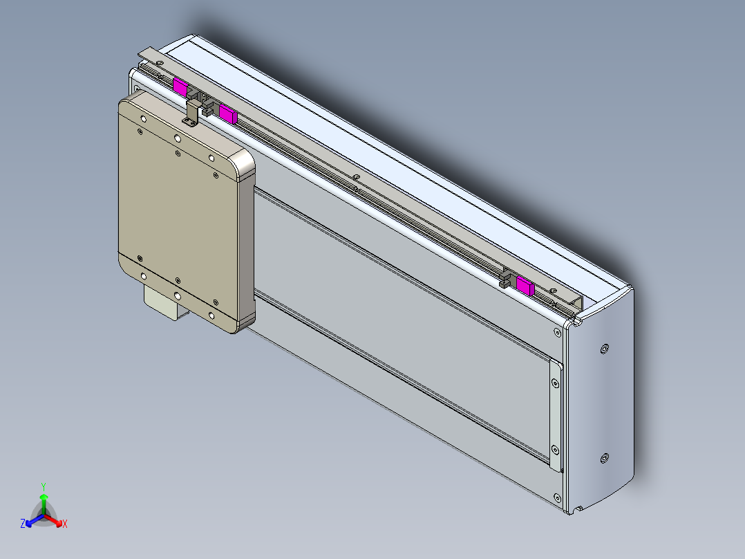 威洛博LC系列3d模型模组LC22H1Y-S400正等轴测图