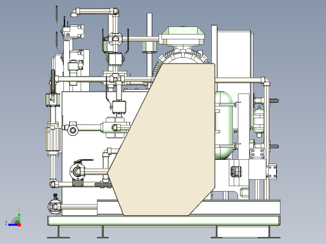 液压动力控制单元右视图