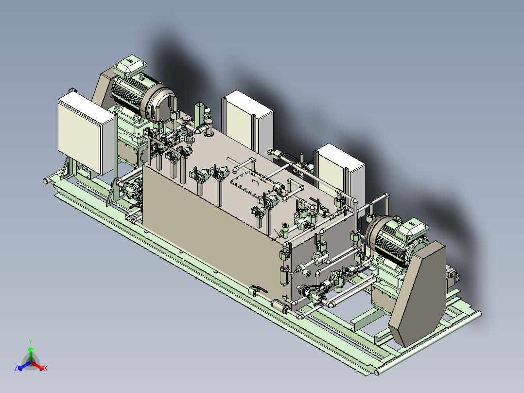 液压动力控制单元正等轴测图