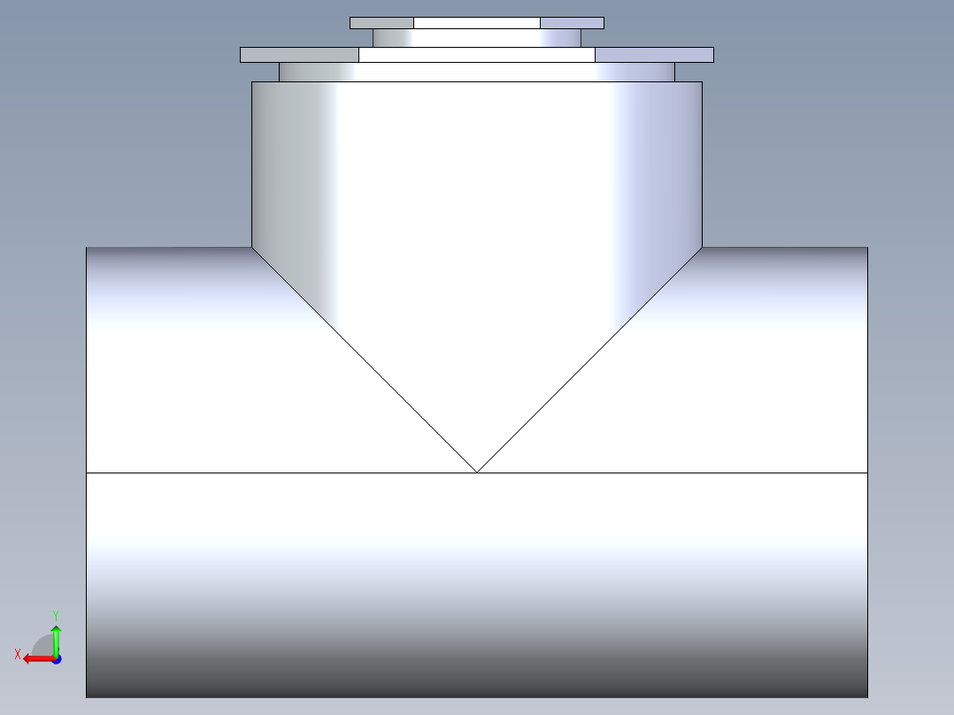 船舶管路系统SeaCor_Molded_ReducingTee_SxSxS_37J201528_6in x 2in后视图