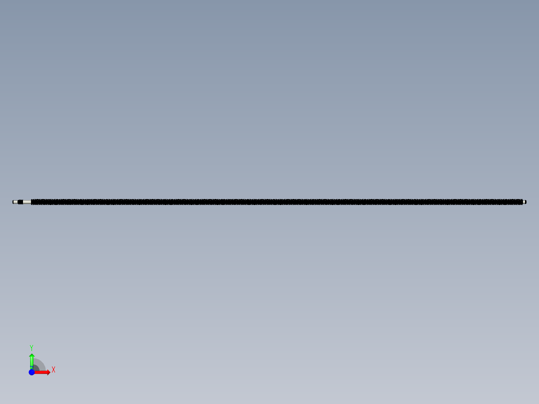 滚珠丝杠SFU1605 400mm前视图