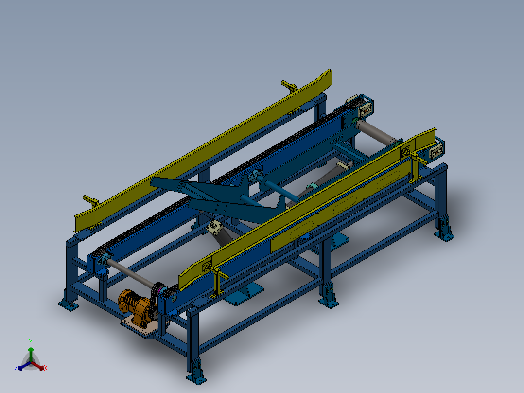 180°翻转链条线（sw18可编辑+工程图）