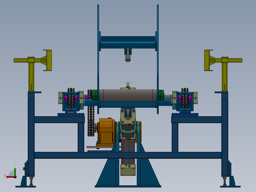 180°翻转链条线（sw18可编辑+工程图）后视图