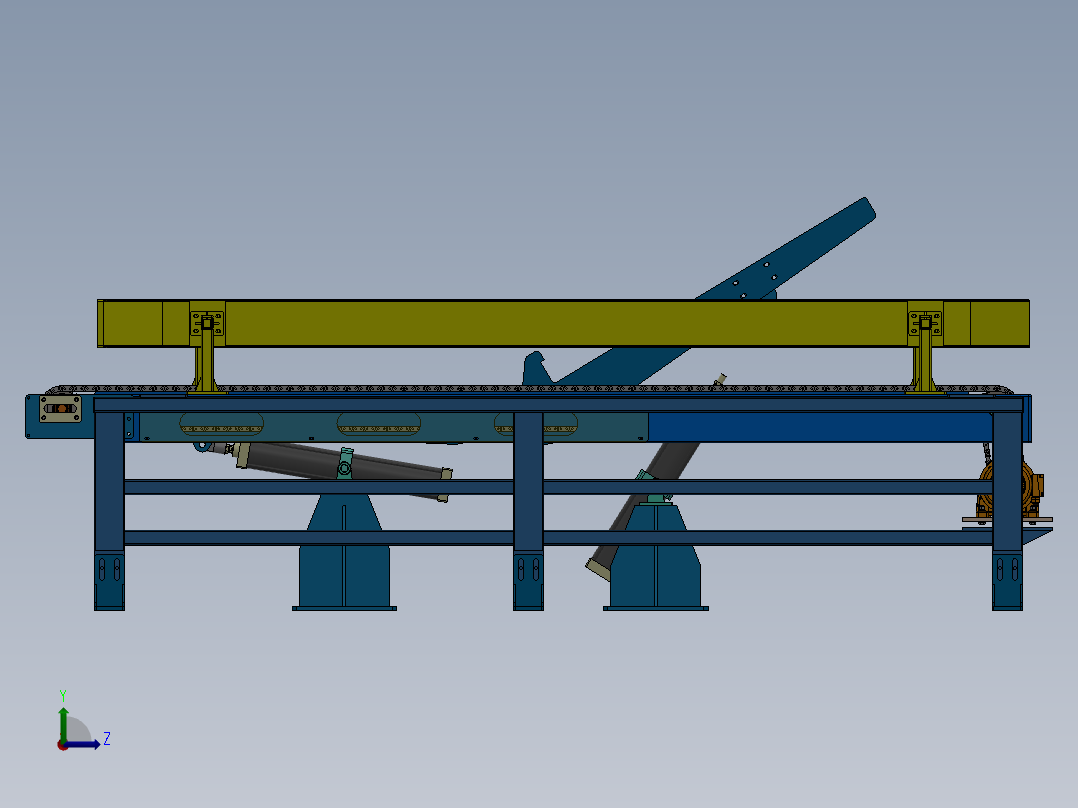 180°翻转链条线（sw18可编辑+工程图）左视图