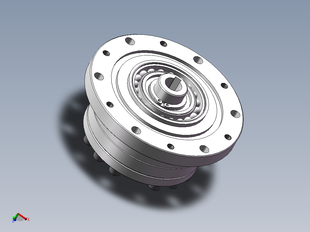 <span style='color: red'>谐波</span><span style='color: red'>减速器</span>SolidWorks模型