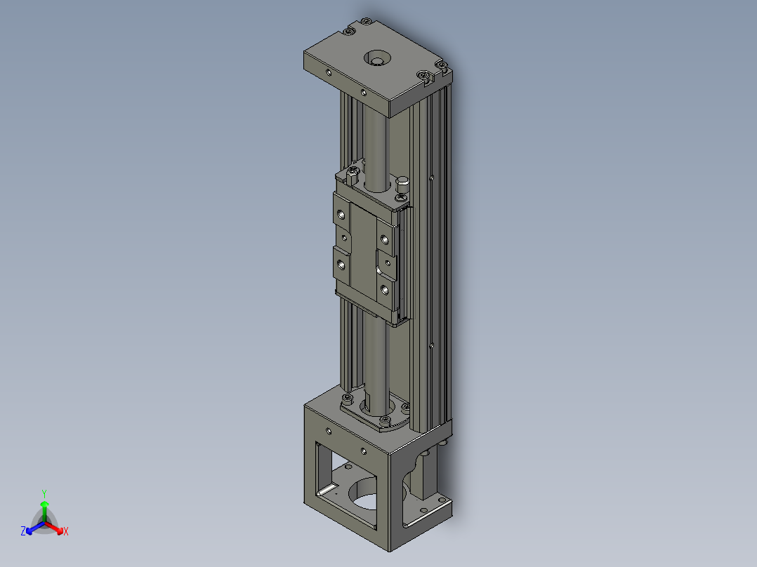直线模组LHK60C-200A1-F0设计图纸