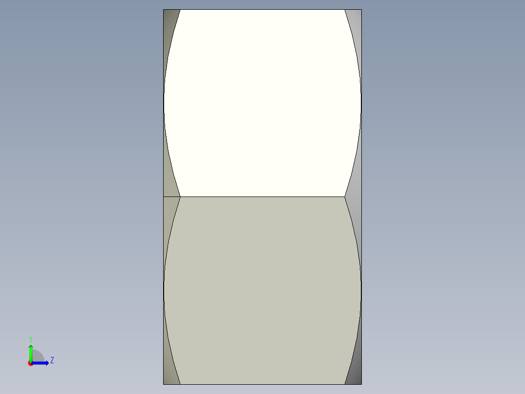 DIN 934 螺母-M24 Nut.STEP左视图