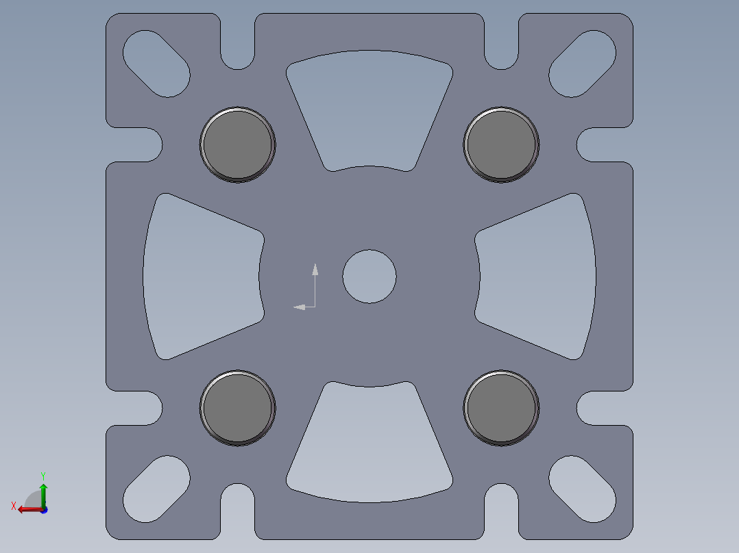 铝型材及其附件5.32.50.100100.M12后视图