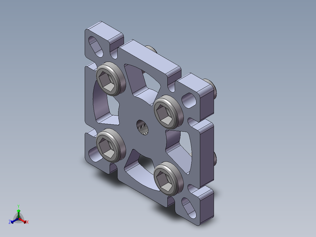 铝型材及其附件5.32.50.100100.M12正等轴测图