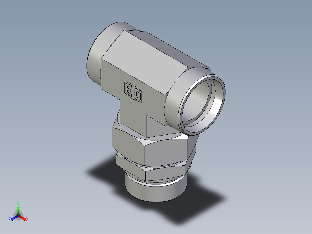 卡套式工业通用硬管接头EO_Assembled_adjustable_standpipe_branch_tee_EVT42LROMD71