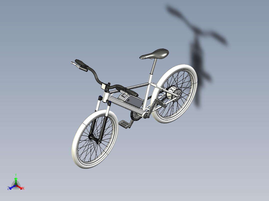 电动<span style='color: red'>自行车</span>-3--stp