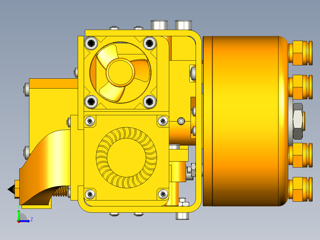 基于FDM的3D打印机设计1229518左视图