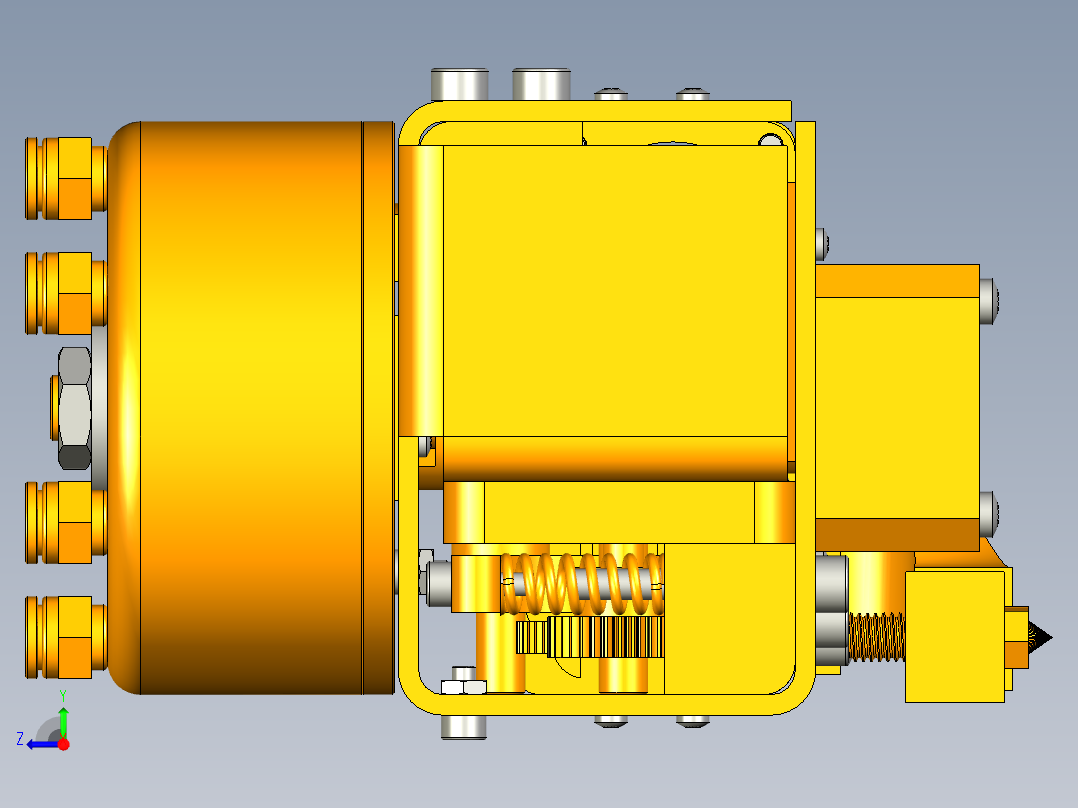 基于FDM的3D打印机设计1229518右视图