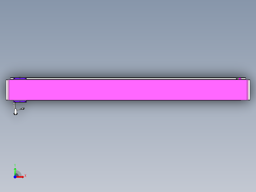 威洛博VL系列直线电机模组-VL17E1-S1800前视图