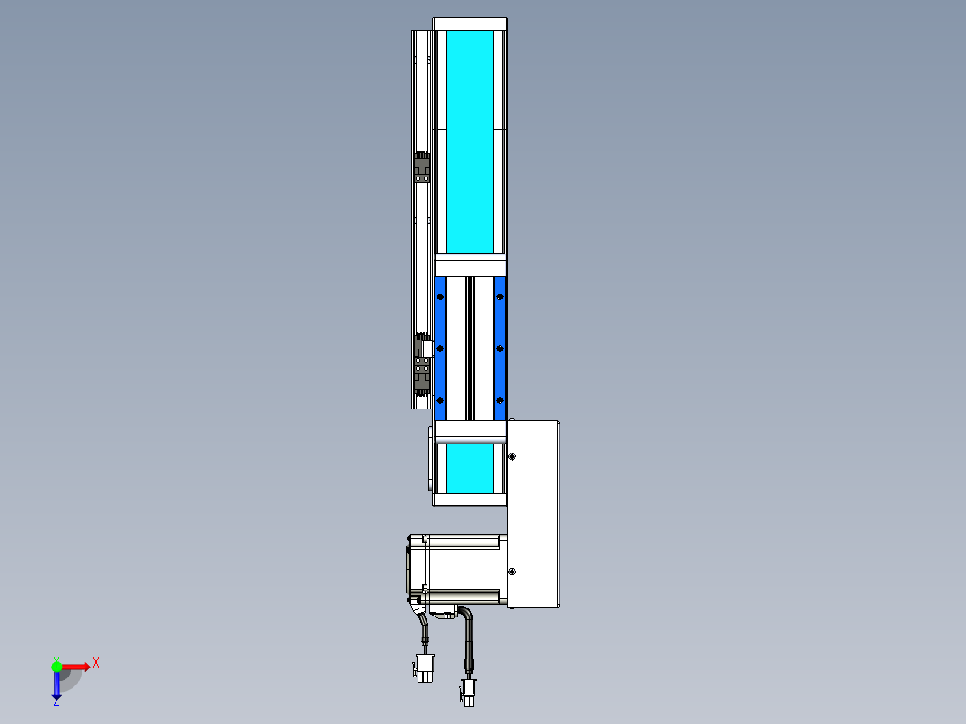 威洛博LB.GB同步带传动--欧规系列LB6A-L65-S150-BL俯视图