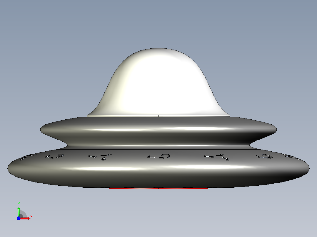 外星飞船17前视图