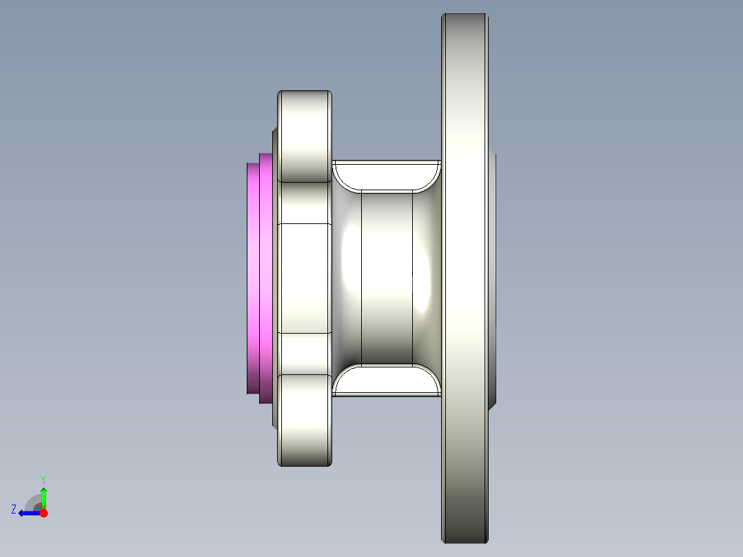 管道手动球阀-水管开关阀-手动阀门User Library-md52c150dn25-1_MD52C150DN25.FCP右视图