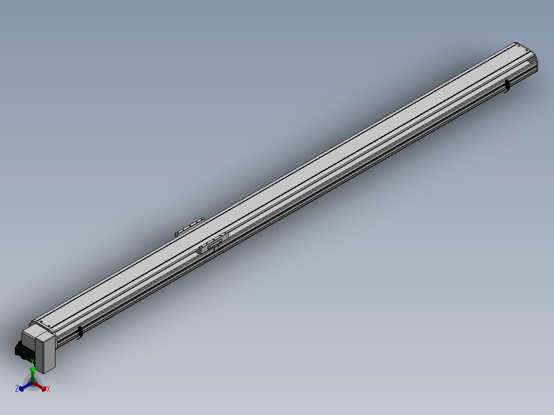 精密模组MT140-L110-2200-RD-M40-C4正等轴测图