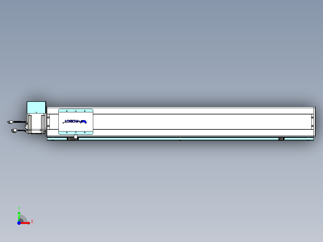 威洛博VBC同步带传动一无尘环境VBC14-L45-S950-BRU-ZP75-C3前视图