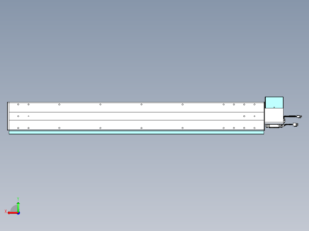 威洛博VBC同步带传动一无尘环境VBC14-L45-S950-BRU-ZP75-C3后视图