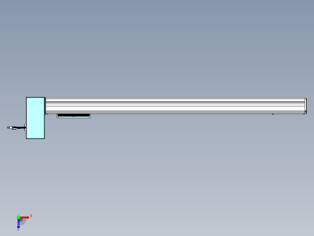 威洛博VBC同步带传动一无尘环境VBC14-L45-S950-BRU-ZP75-C3俯视图