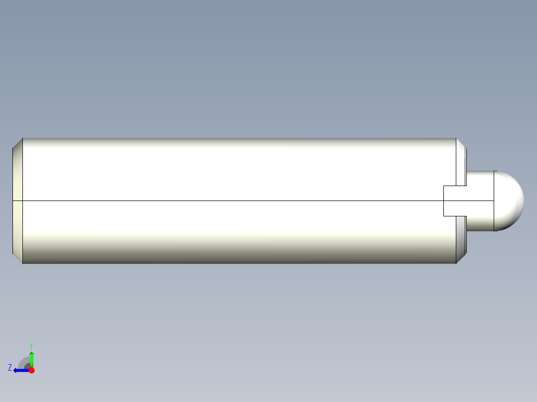 定位柱(輕荷重)2206-3D多系列多零件图纸模型右视图