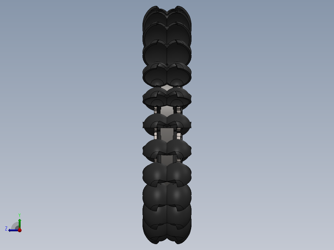 冲击式水轮机旋叶2右视图