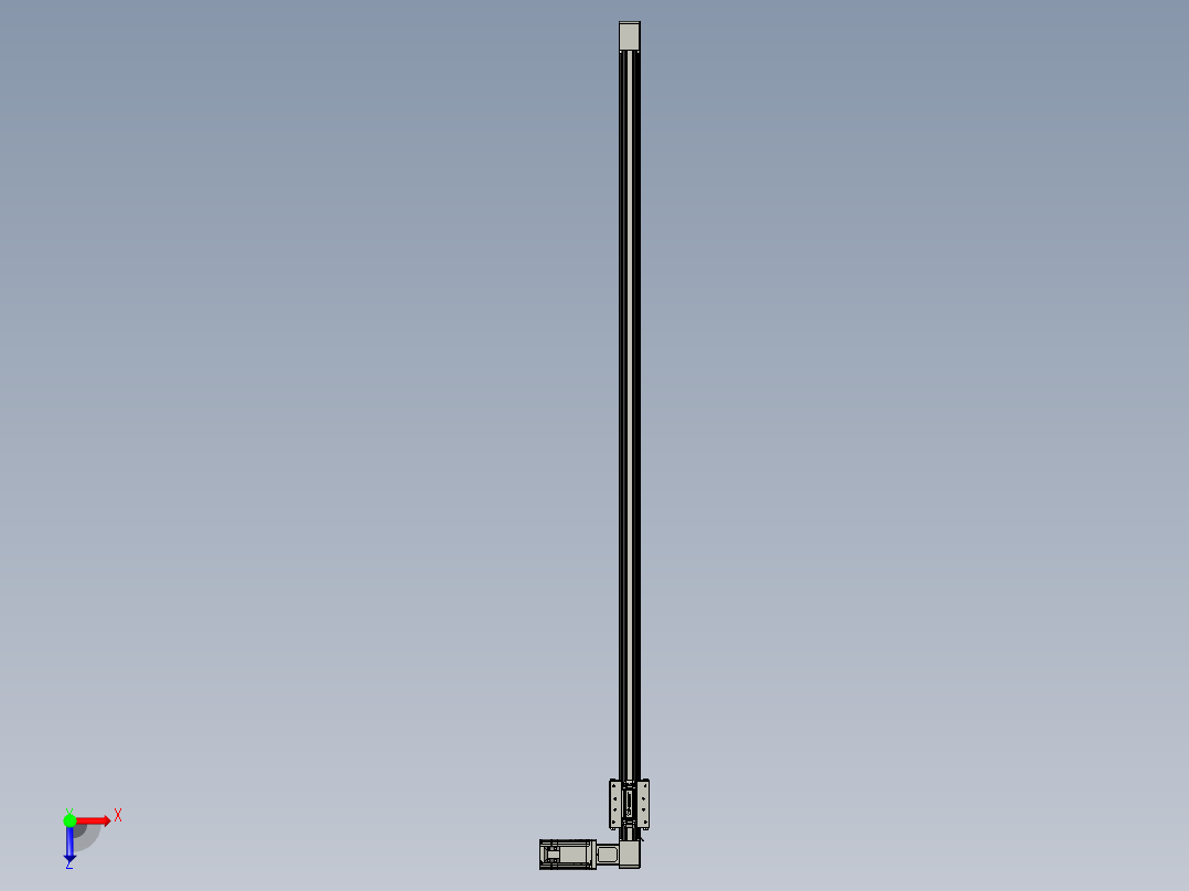 威洛博直线电机模组EB4-L80-S1350-R-57-MS3俯视图
