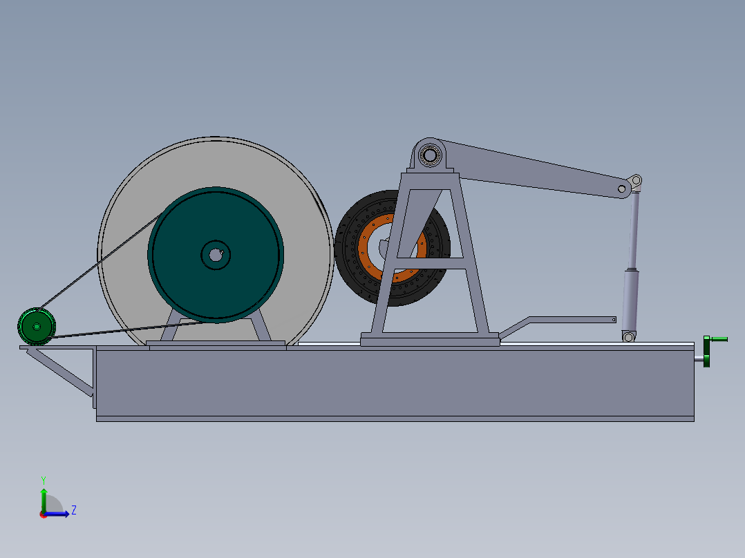 轮胎里程试验机sw16可编辑左视图