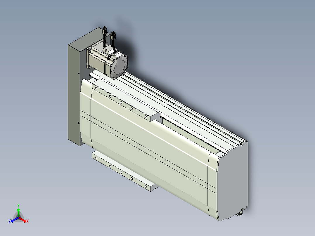 VF丝杆传动-一般环境VF27-Lxx-C-S250-BR-ZP75-D3正等轴测图