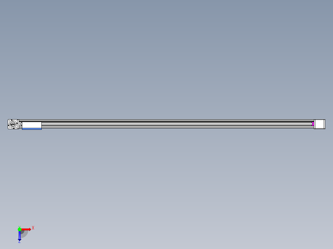 威洛博LB.GB同步带传动--欧规系列GB8-L192-S2500-BR-P75-K俯视图