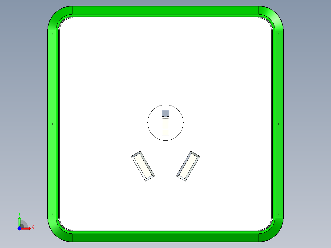 飞利浦-三孔插座 STP前视图