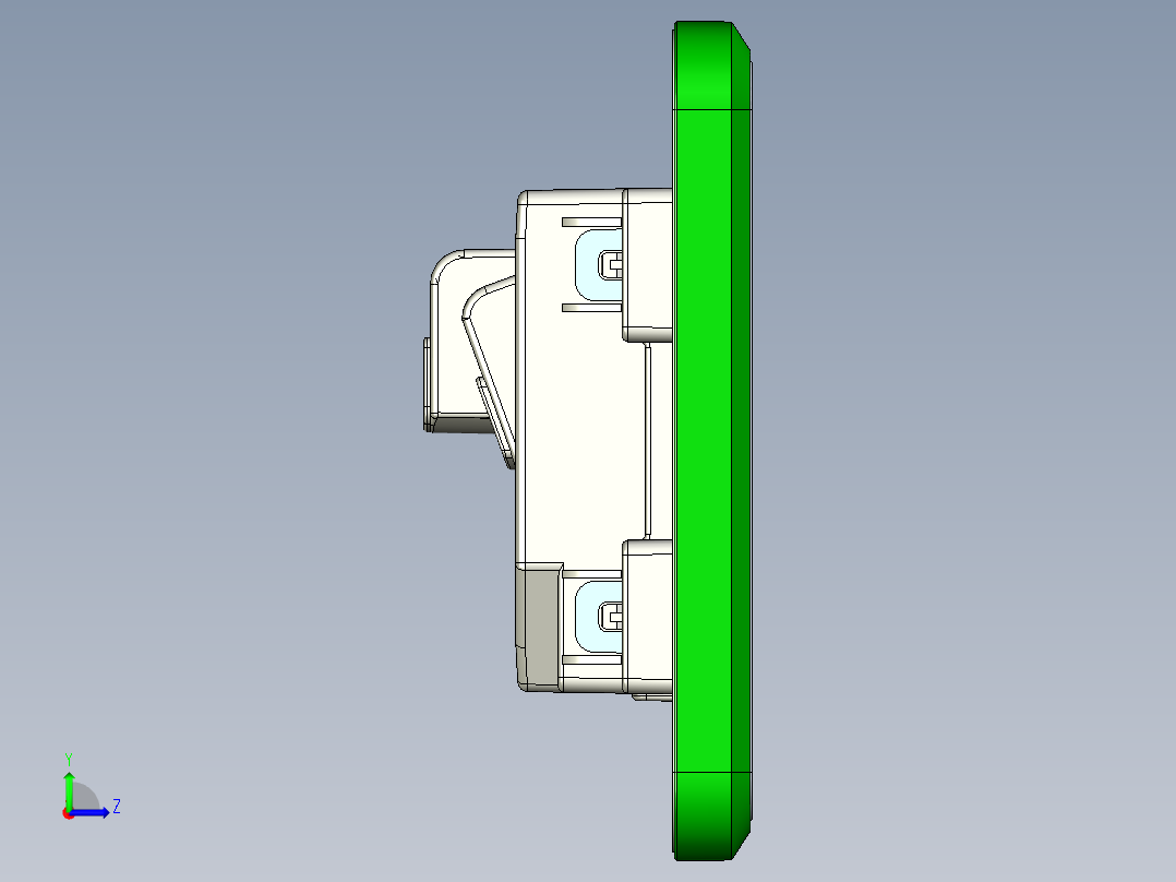 飞利浦-三孔插座 STP左视图