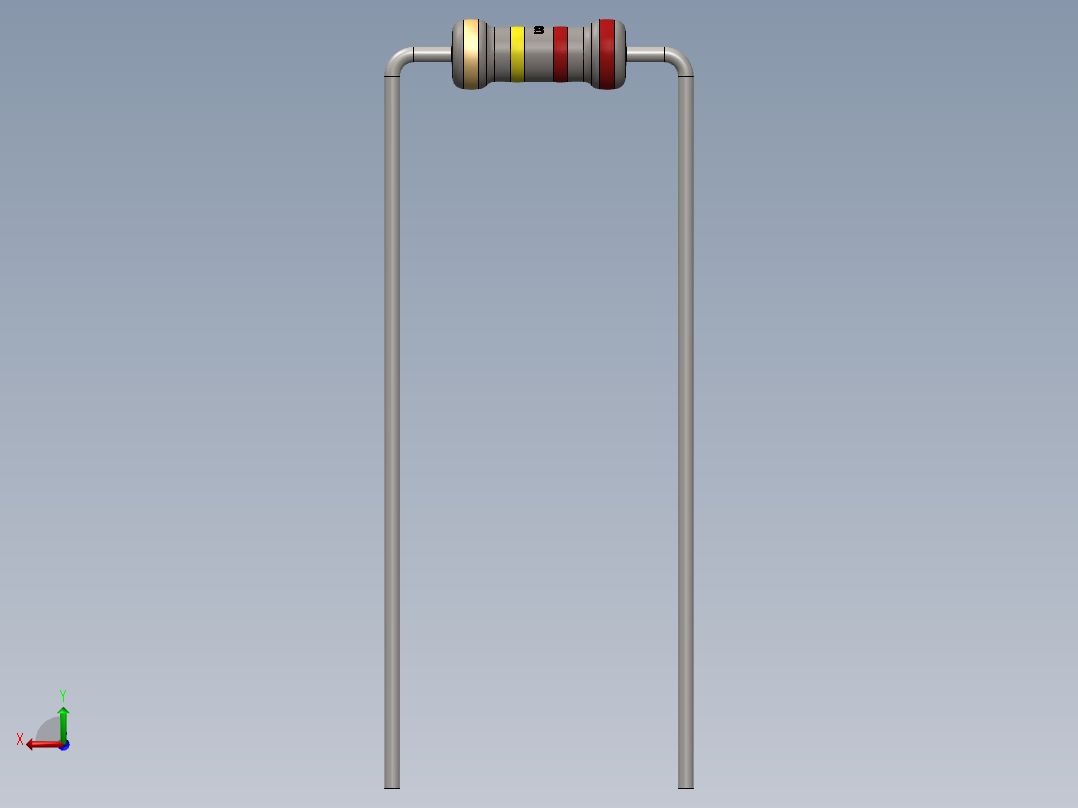 电容器 二极管 电阻器-Resistor 220K Ohm后视图