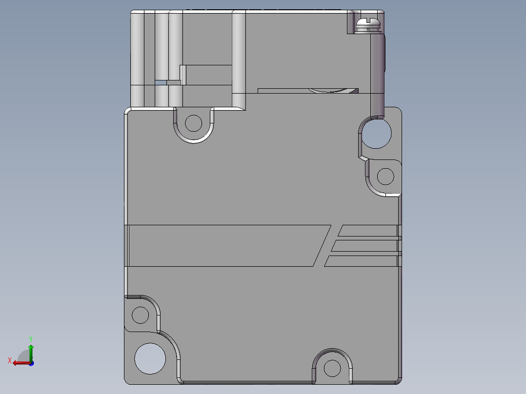 汇川伺服电机-MS1H1-10B30CB-(A)332Z（100W绝对值低惯量带抱闸）后视图
