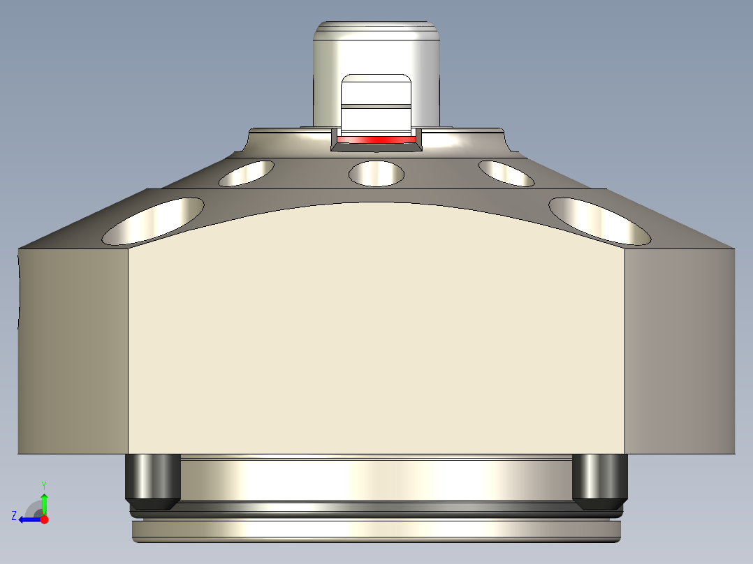 KOSMEKSFA3000-M1A-140多系列多零件图纸模型多系列多零件图纸模型右视图