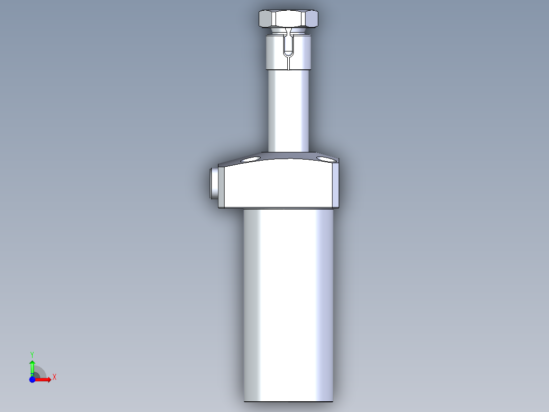 KOSMEKLHA0400-CR-Q25多系列多零件图纸模型前视图