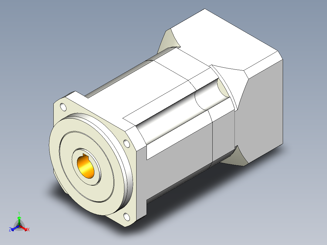 直齿孔PLX120-L3 22-110-145-M8.stp正等轴测图