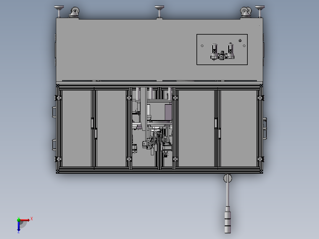 自动化鼠标组装机3D模型俯视图