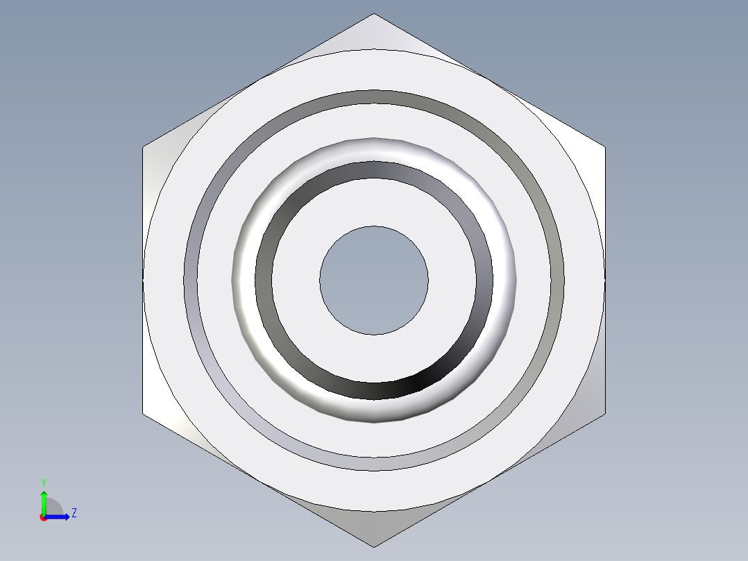 卡套式工业通用硬管接头EO_Distance_piece_adapter_DA08LCF左视图