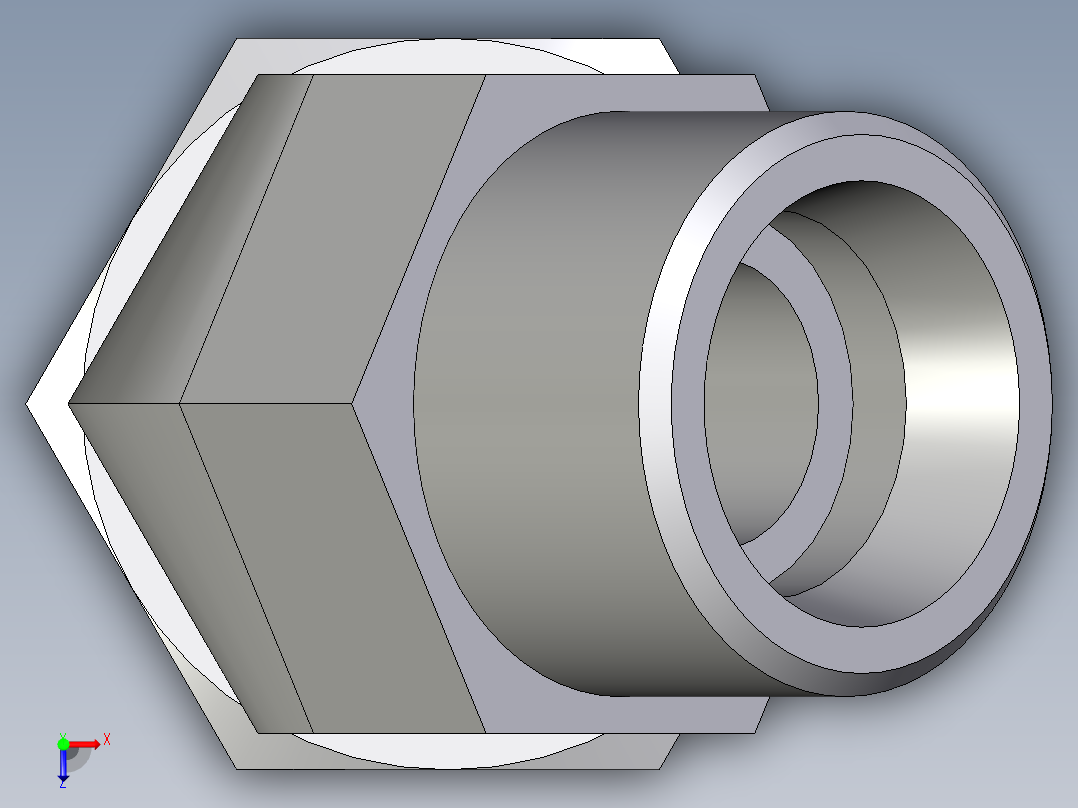 卡套式工业通用硬管接头EO_Swivel_nut_45_deg_elbow_EV16SOMD71俯视图