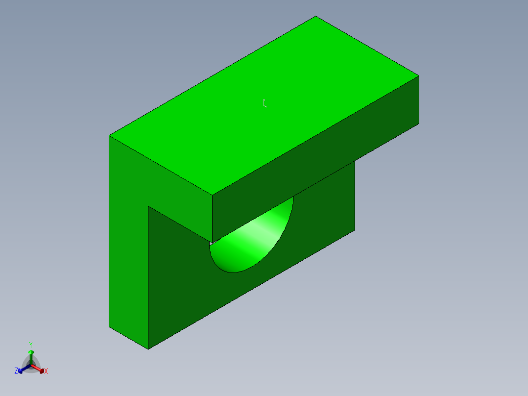S10 气缸座正等轴测图