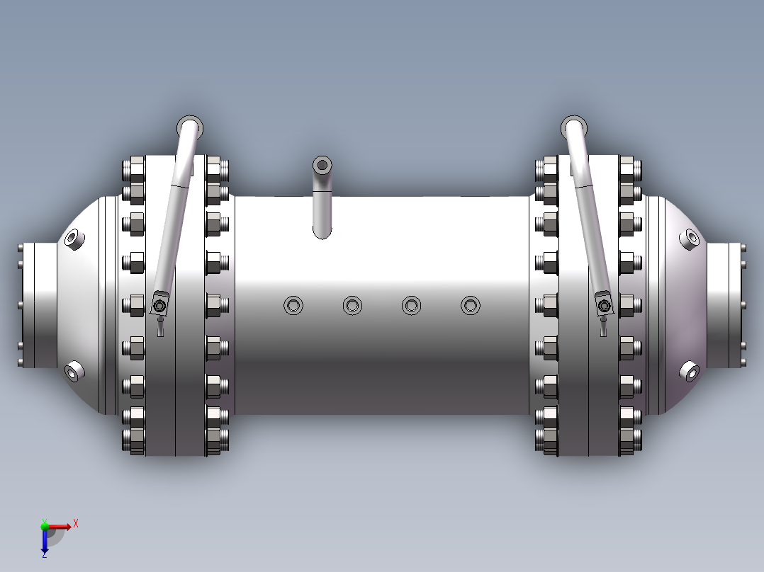 压力试验罐俯视图