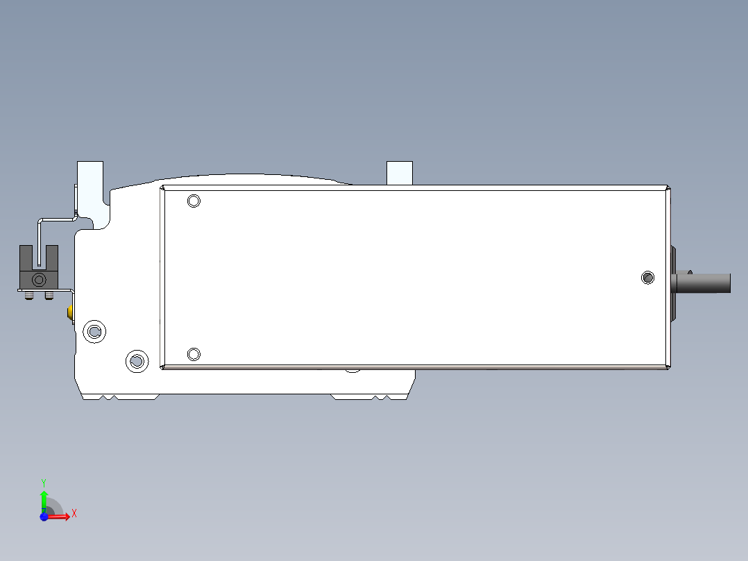 MTH丝杆半封闭模组MT120BS-BL-200W前视图