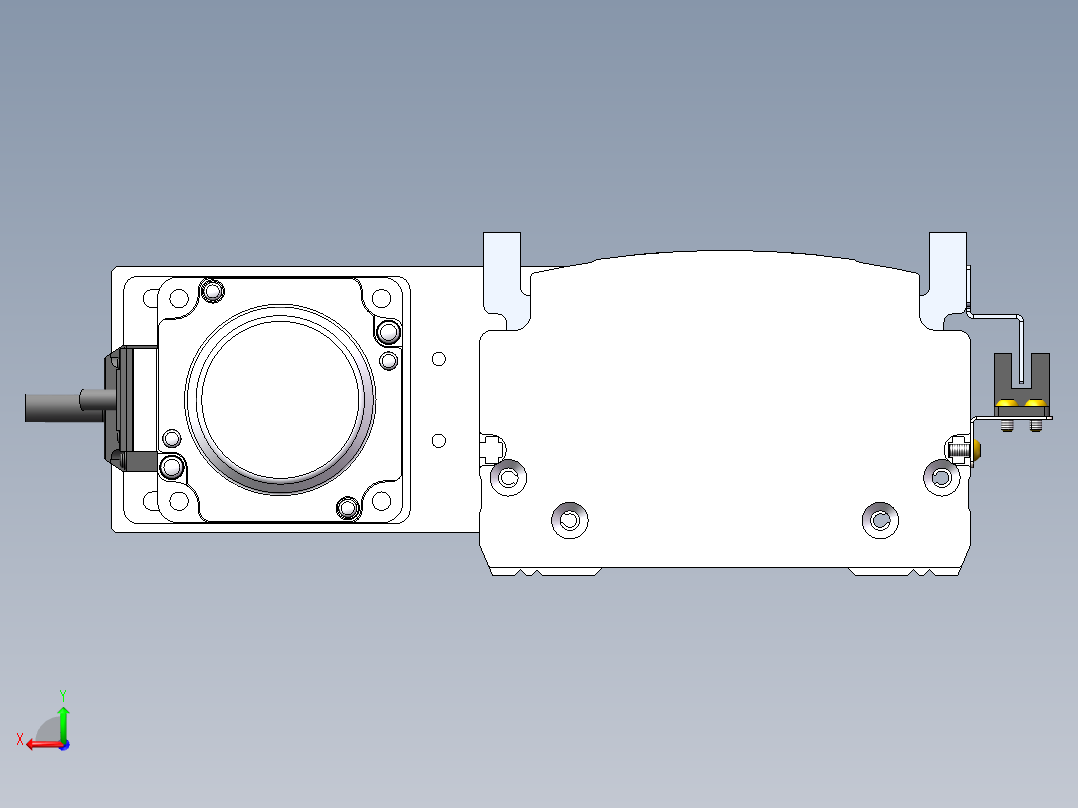 MTH丝杆半封闭模组MT120BS-BL-200W后视图