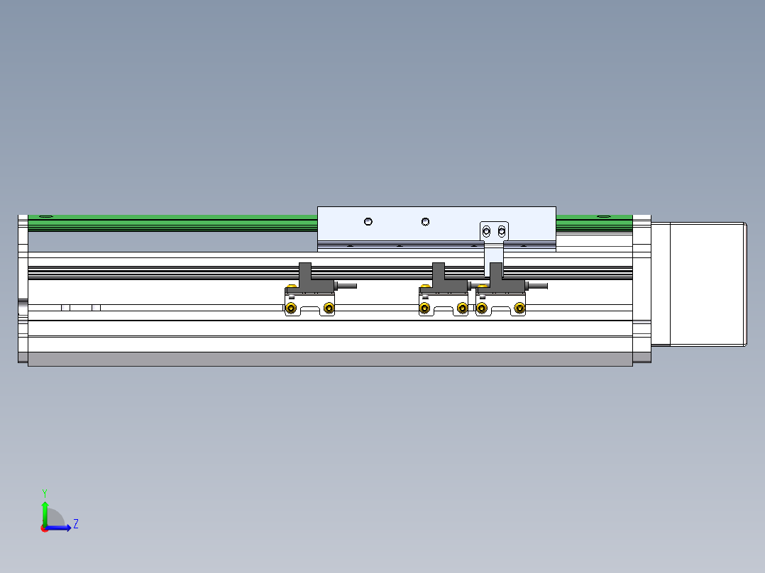 MTH丝杆半封闭模组MT120BS-BL-200W左视图