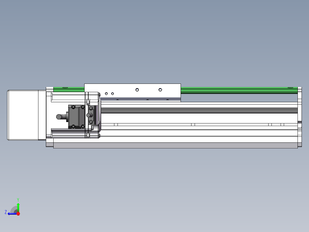 MTH丝杆半封闭模组MT120BS-BL-200W右视图
